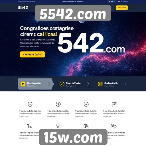 Navegação e design do site 5542.com analisados